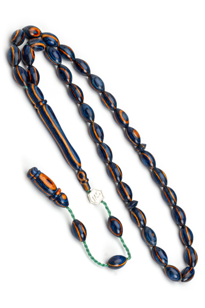 OTTOTESBİH Certified System Tassel 6X10Mm Barley Cut Camphor Wood Prayer Beads