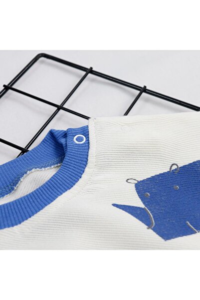 bebegci Printed 2-Piece Baby Boy Set with Kangaroo Pocket