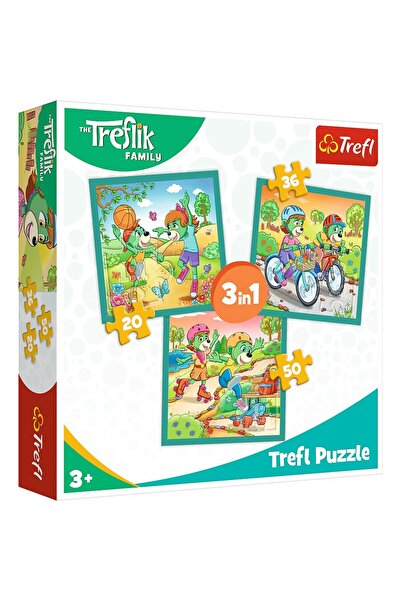 Trefl Puzzle 3In1 Intalnirea Familiei Trefelik