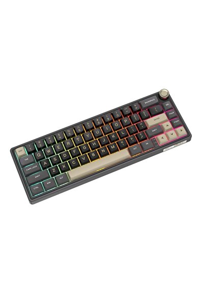ROYAL KLUDGE Tastatură de gaming R65 Phantom, cu comutator Chartreuse