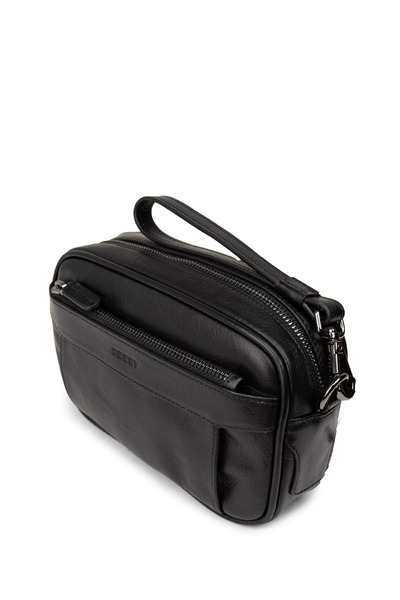 Deery Genuine Leather Black Men's Portfolio Bag