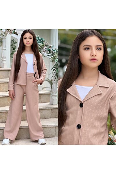 Ütk kids نمط رياضي أنيق للفتيات، موضة شبابية، بنطلون وسترة فضفاضة مطوية للعيد