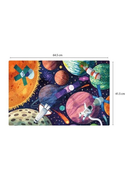 Aplı Puzzle care straluceste in intuneric, Sistem solar, Kids, 64.5 x 41.5 cm...