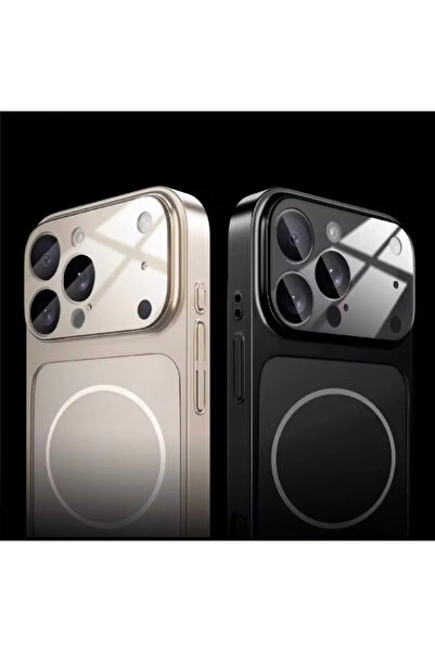 emybox سلسلة التيتانيوم |   حافظة هاتف لامعة لآيفون 17 برو ماكس مع دعم ماجسيف...