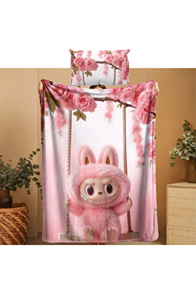 ACONCEPT LABUBU TEMALI İNCE BATTANİYE & YASTIK KILIFI