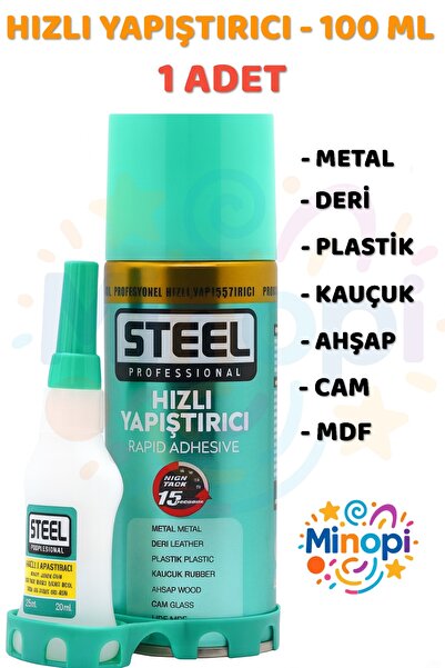 Minopi 1 Adet Hızlı Yapıştırıcı Spreyli 100 ml Activatör Spreyli Mdf Japon Ya...