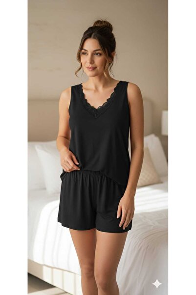 Baljina قماش قابل للتمدد طقم بيجامة شورت