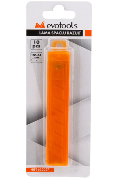 Evotools Scraper Blade 10 Pcs - Length 100 mm Width 14 mm Thickness 0.4 mm