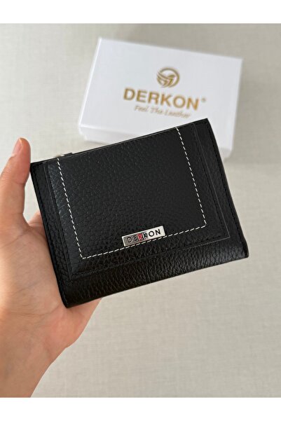 DERKON Yuhan Model Genuine Leather Wallet with Small Plenty of Card Slots That Can Fit in Any Bag