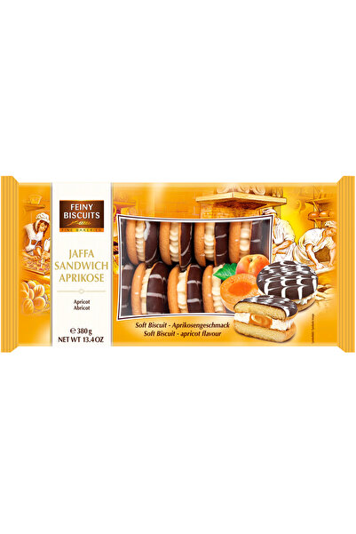 GUNZ Biscuiți Feiny Jaffa Sandwich cu cremă și caise 380g