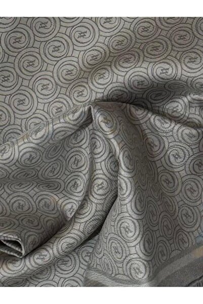 Vakko Tivil Monogram Silk Scarf 41408-Sand