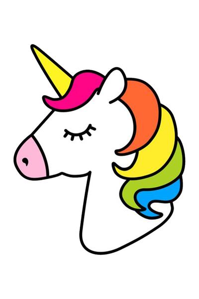 Hobi Butik Unicorn Araba, Motorsiklet, Kask, Laptop,cam Sticker 13x10 Cm