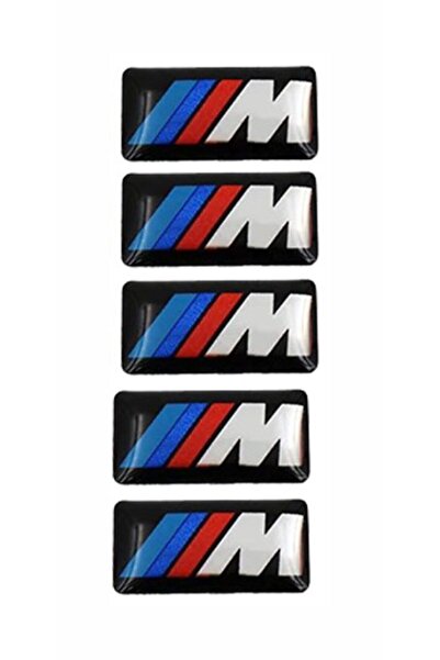 STİLİX GARAGE BMW ///M Logo Damla Sticker 17x9 mm 5 Adet