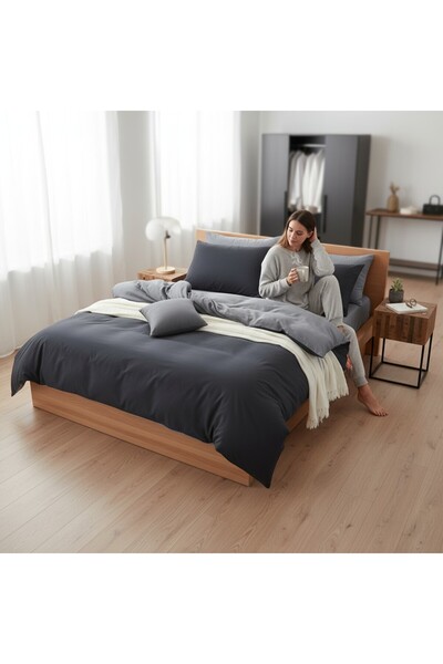 Comfort Craft Black-Smoked Double Paint Duvet Cover Set Mix