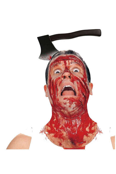 ZERO LAND Lvsqvr Halloween Bloody Axe Stabbed into the Head (230233) Joke Crown