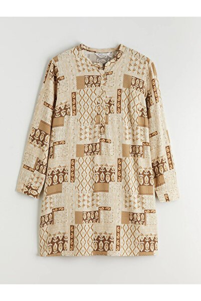 LC Waikiki Judge Collar Patterned Women's Tunic