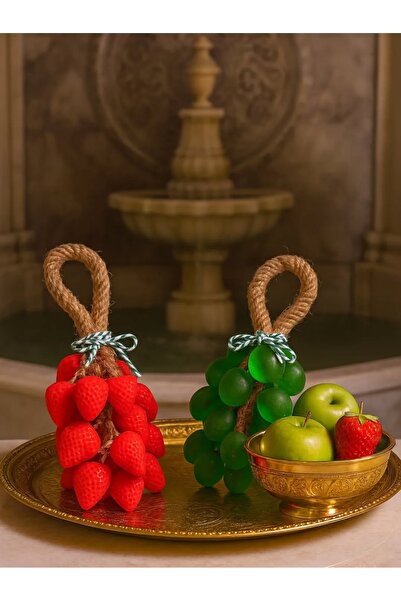 Günebakan مجموعة صابون سالكيم مكونة من قطعتين بالفراولة والعنب