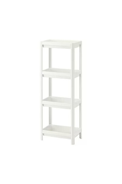 NIOVEL Organizator universal cu 4 rafturi pentru bucătărie sau baie, Alb, 23 ...