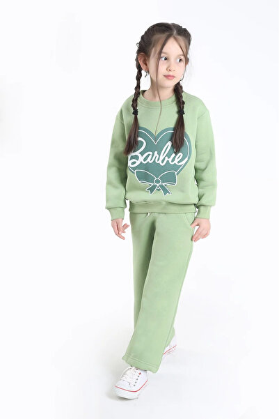 Ahsenimbebe Set de trening gros pentru fete cu căptușeală din fleece