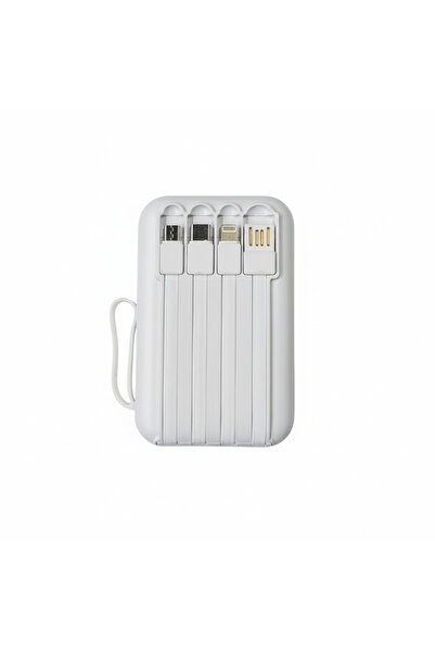 Linktech Powerbank 12.000mAH Kendinden Kablolu Led Göstergeli