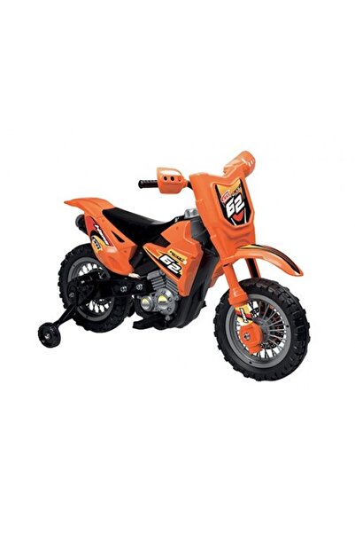 GLOBO Motocicleta electrica pentru copii Enduro Motocross 6V portocalie