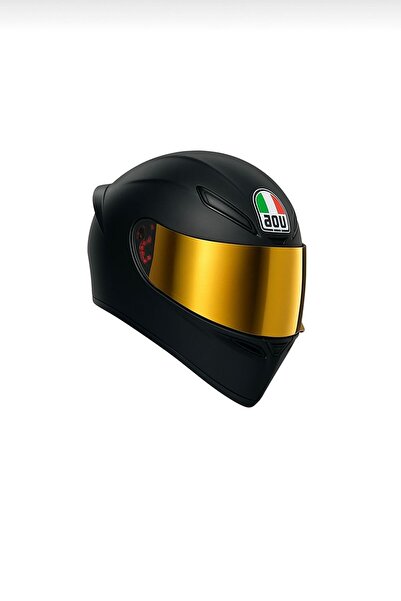 AGV K1 S Mat Siyah + İridium Gold Vizör