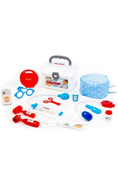 Polesie Doctor playset in handbag, 15 pieces (21.1x17.5x15.5 cm) -