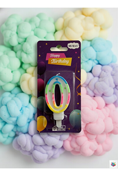 MUMAY CANDLE شمعة أرقام بأربعة ألوان