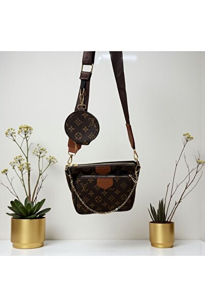 Gözde Mağazacılık حقيبة كتف نسائية بحزام ذهبي