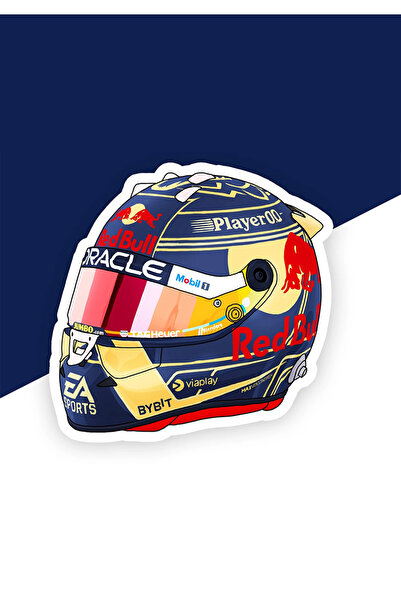 Hobi Butik Formula 1 Max Verstappen Sticker Motor, Kask, Laptop, Araba Sticke...