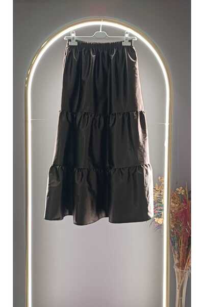 tesettürgiyim Women's 3-Layer Standard Skirt