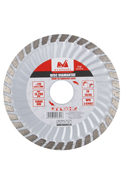 EvoTools Professional Δίσκος Turbo ETP Diamond 115 mm 2 mm