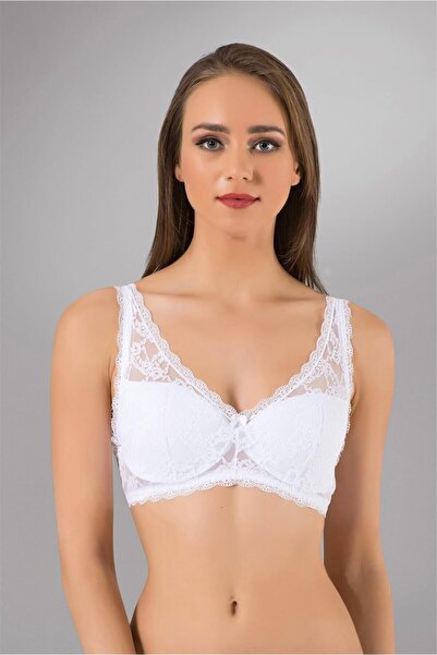 OBJE Women's White Push-Up Bra, Pack of Lace