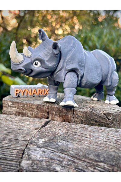 pynarix Gergedan Figür Oyuncak- Rynox, Beton Çağa Karşı Son Poz 🦏🌿3D Hareke...