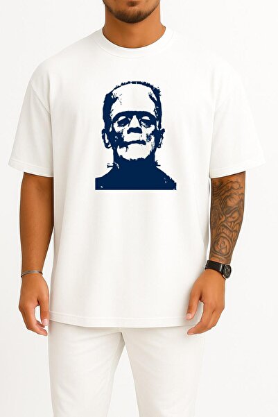 Bahriyeli Collection Tricou unisex cu design supradimensionat pentru piept in...