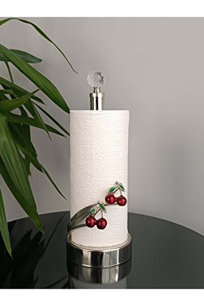 PARILTI HOME COLLECTİON Paper Towel Holder Silver Roll