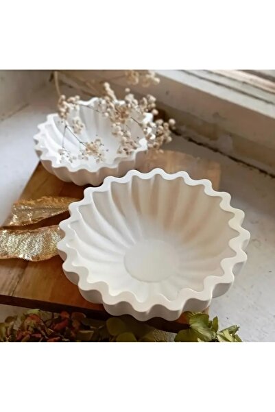 TKC HOME 2-Piece Wave Model Decorative Bowl