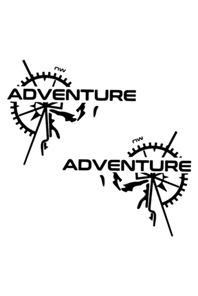 Oracal Set 2 Stickere Off Road Adventure cu Busola (stanga+dreapta), negru