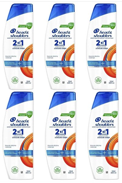Head & Shoulders Erkekler İçin 2si1 Arada Dökülme Karşıtı Şampuan 6x300 Ml