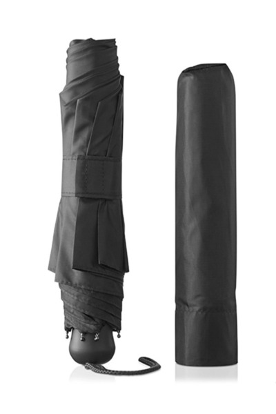 hiruzemin Siyah 8 fiber telli manuel mekanizma cep ve çanta tipi şemsiye unısex