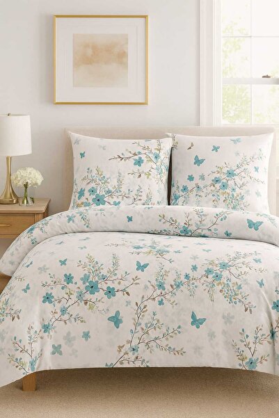 Loova lenjerie de pat   pentru două persoane '' husă de pilotă + cearșaf cu e...