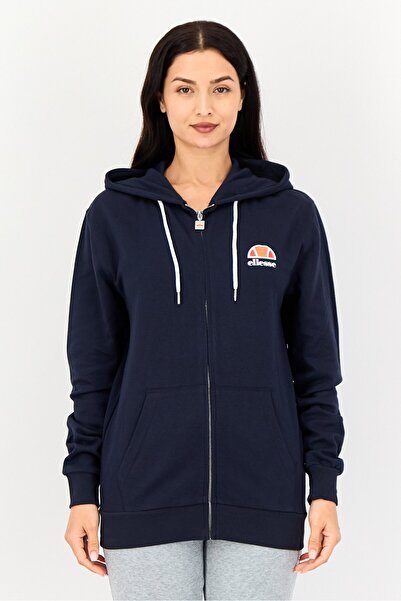Ellesse Women Sportswear Fit Long Sleeve Outdoor Full Zip Hoodie, Navy