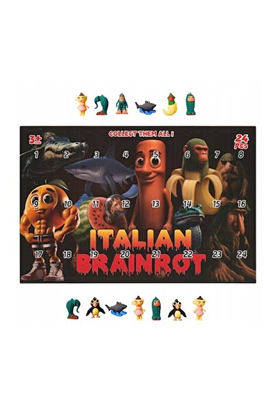 victiny Set de 24 figurine italiene de Advent Brain Rot VICTINY® 3 cm