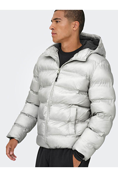 Only & Sons Onsunion Seamles Life Hood Gray Men's Jacket 22034836