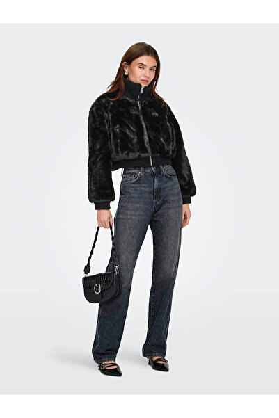 ONLY Onlwicki Life Fur Rib Black Women's Jacket 15349157