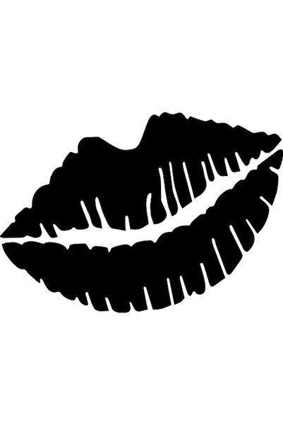 Oracal Sticker auto ''Kiss'', 20x13 cm, negru