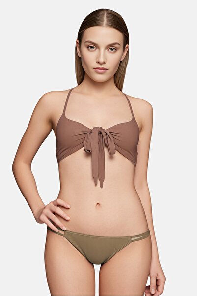 BİLLABONG Women Plain Bikini Top, Brown