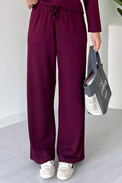 Mogi Butik Women's Modal Fabric Polo Neck Long Sleeve Suit 3114