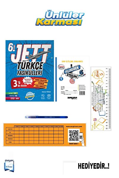Ünlüler Karması Ünlüler 6.Sınıf Jett Türkçe Fasikülleri (Güncel Baskı)...HEDİ...