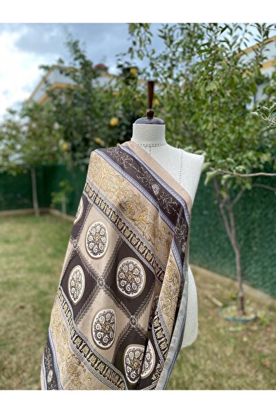 BG SCARF Retro Desenli Pamuk Soft Şal